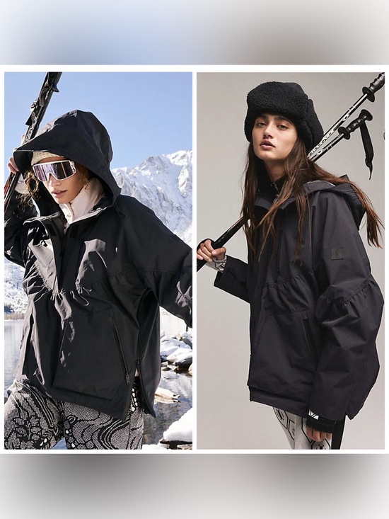 Free People Jackets & Blazers - Free People Movement Peak To Peak popover Jacket Black Shell Small
